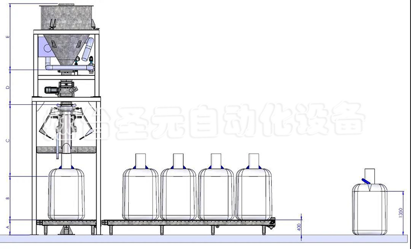 全自動噸袋包裝機(圖1) 全自動噸袋包裝機圖1